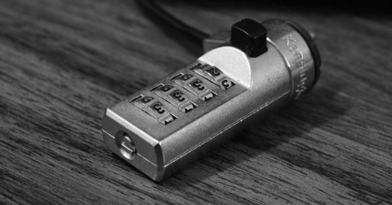 Lock Technology - Grayscale Photography of Combination Lock