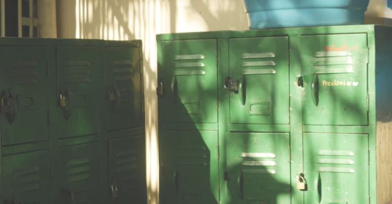 Security Consultations - Green lockers in a school yard