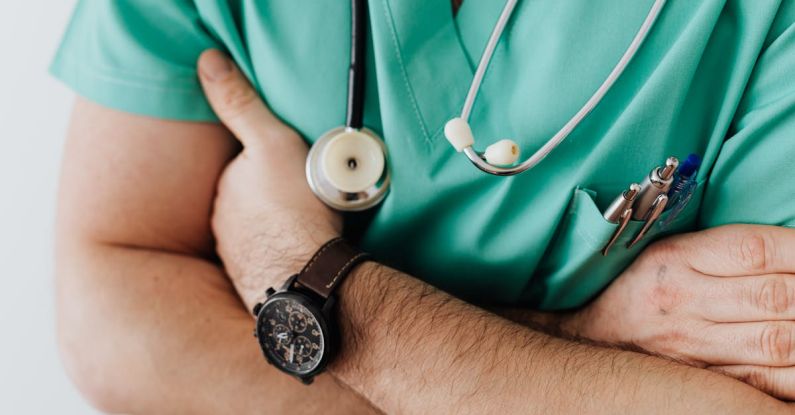 Emergency Locksmith - Crop doctor with stethoscope in hospital